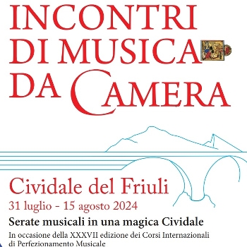 The poster ''Incontri di musica da camera'' is out now